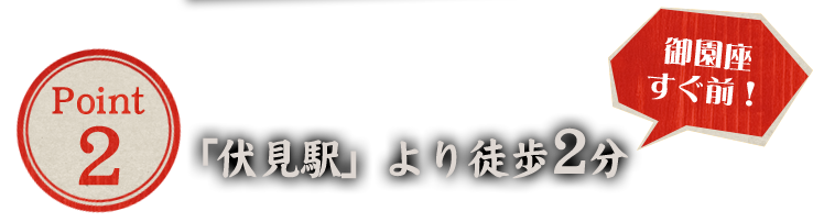 「伏見駅」より徒歩2分